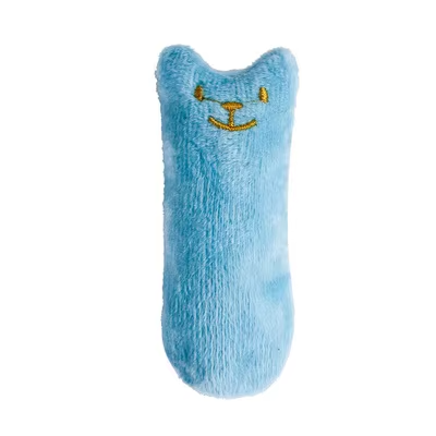 Teeth Grinding Catnip Toys Funny Interactive Plush Cat Toy Pet Kitten Chewing Vocal Toy Claws Thumb Bite Cat Mint for Cats