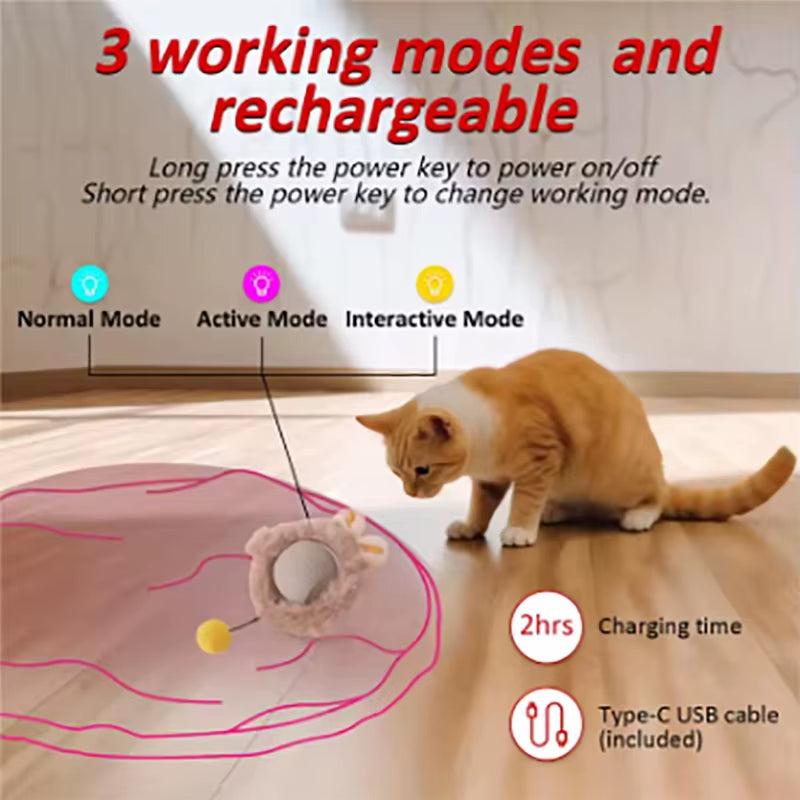 Cat Toy Ball Fast Rolling Bag Cat Toy Simulation Hunting Interactive Hunting Cover Suitable for Indoor Play