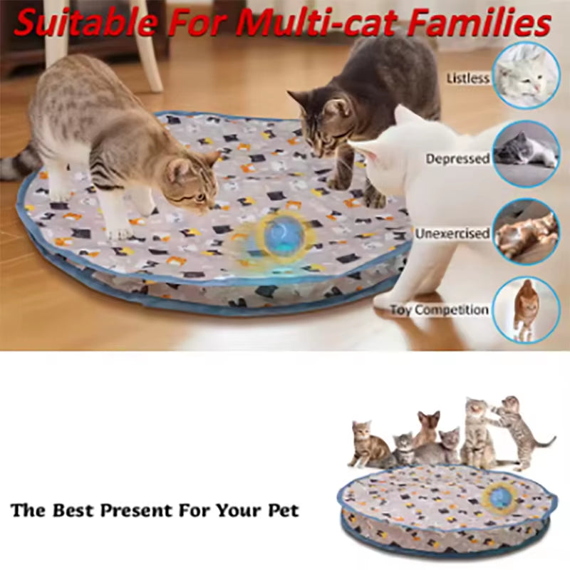 Cat Toy Ball Fast Rolling Bag Cat Toy Simulation Hunting Interactive Hunting Cover Suitable for Indoor Play