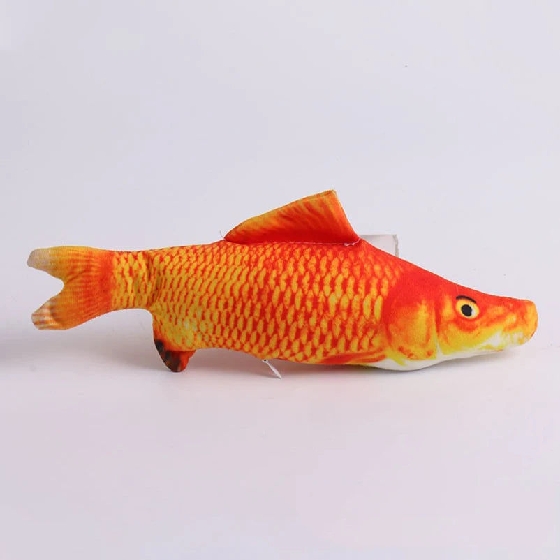 Hot Sale Cat-Teasing Toys Simulation Fish Tear-Teasing Cat Chew Plush Toys Fish Cat Supplies Pet Supplies