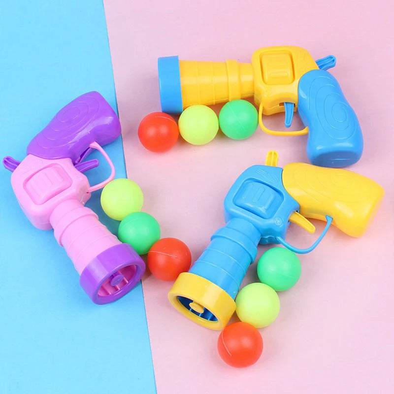 Interactive Cat Toys, cat balls gun with 20pcs Colourful Plush Balls, Cat Ball Toy Set for Indoor Cat exercise Training Chasing ＆ Relax