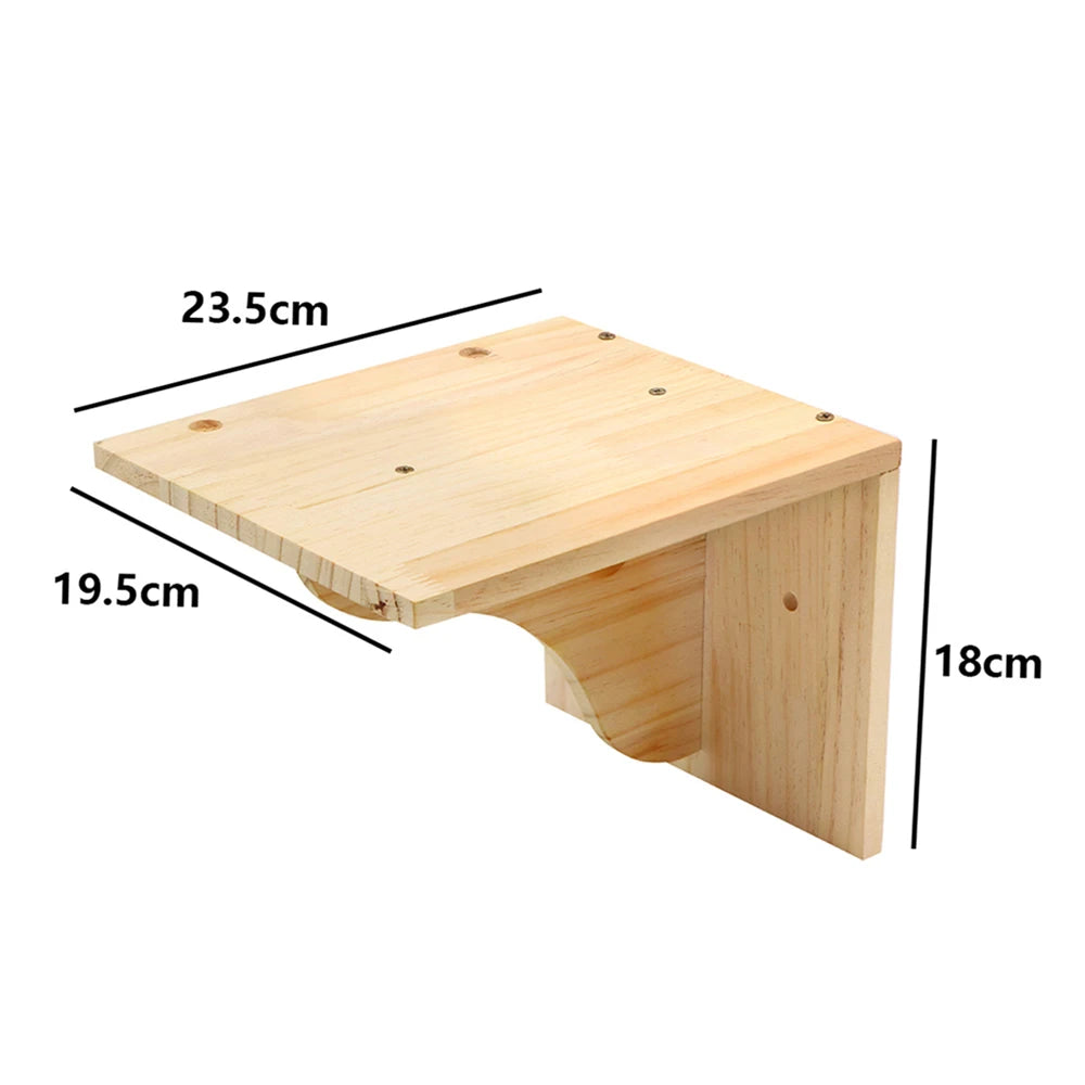 1 Piece Wall-Mounted Cat Climbing Rope Solid Wooden Pedals and Sisal Rope Kitten Training Claw Grinding Indoor Cat Furniture