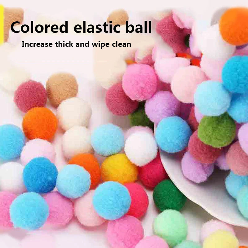 Interactive Cat Toys, cat balls gun with 20pcs Colourful Plush Balls, Cat Ball Toy Set for Indoor Cat exercise Training Chasing ＆ Relax