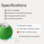 RagdollToys Rolling Cat Ball Toy with Tail